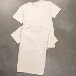 Velva Sheen 2 pack pocket tee 2 oatmeal