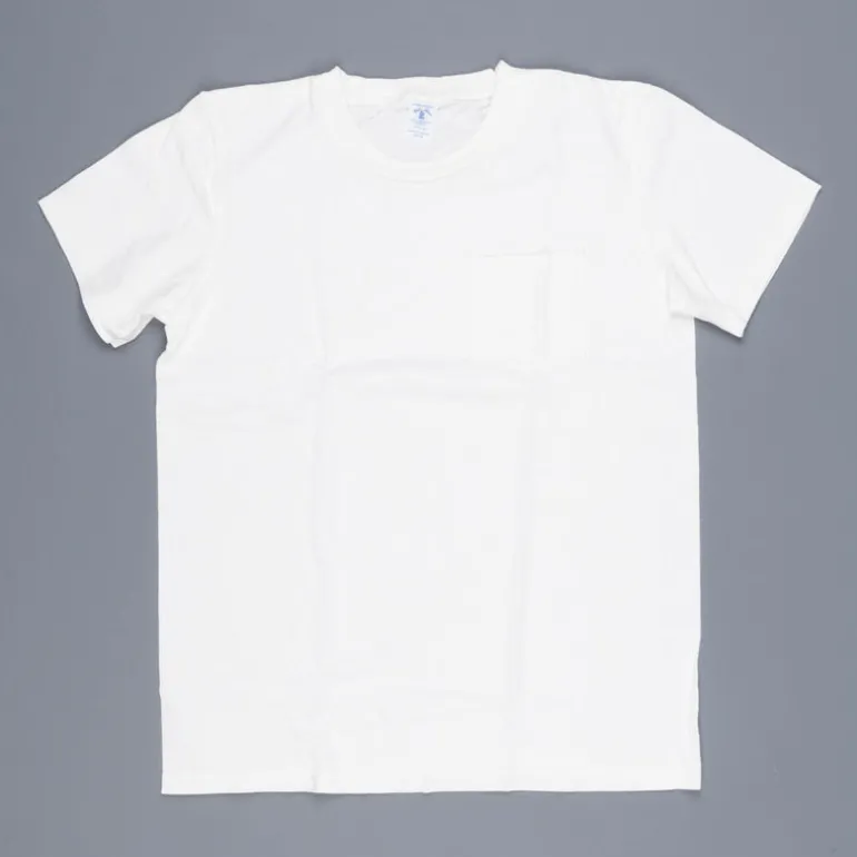 Velva Sheen 2 pack pocket tee 1white 1 oatmeal
