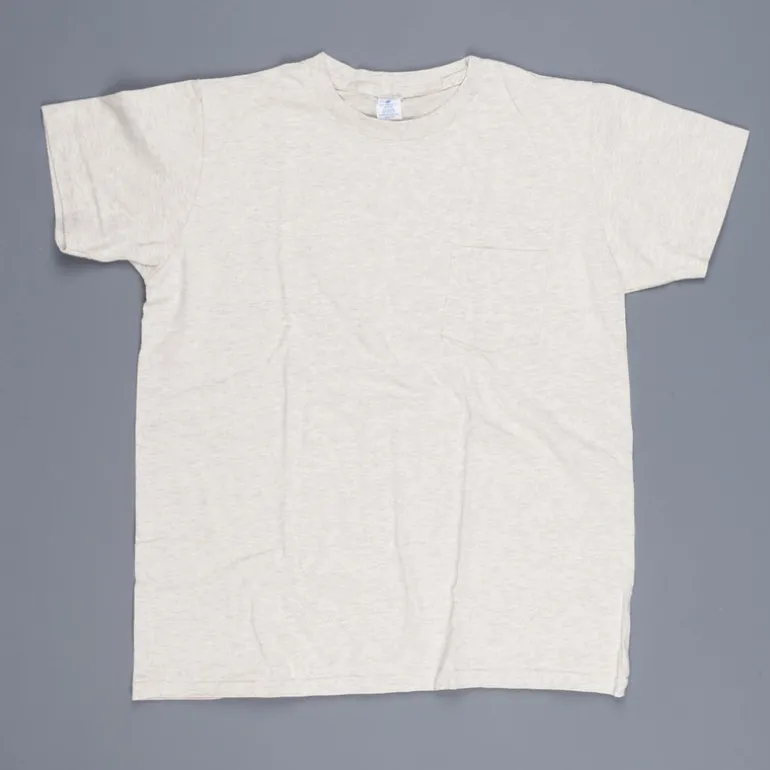 Velva Sheen 2 pack pocket tee 1white 1 oatmeal