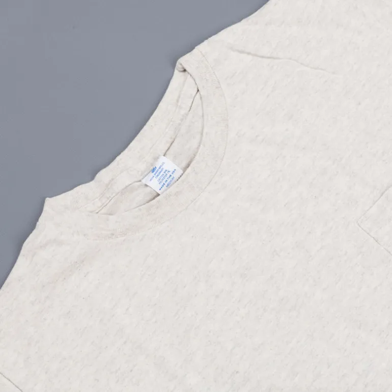 Velva Sheen 2 pack pocket tee 1white 1 oatmeal