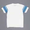 Velva Sheen College arm stripe tee white