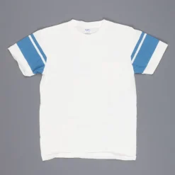 Velva Sheen College arm stripe tee white