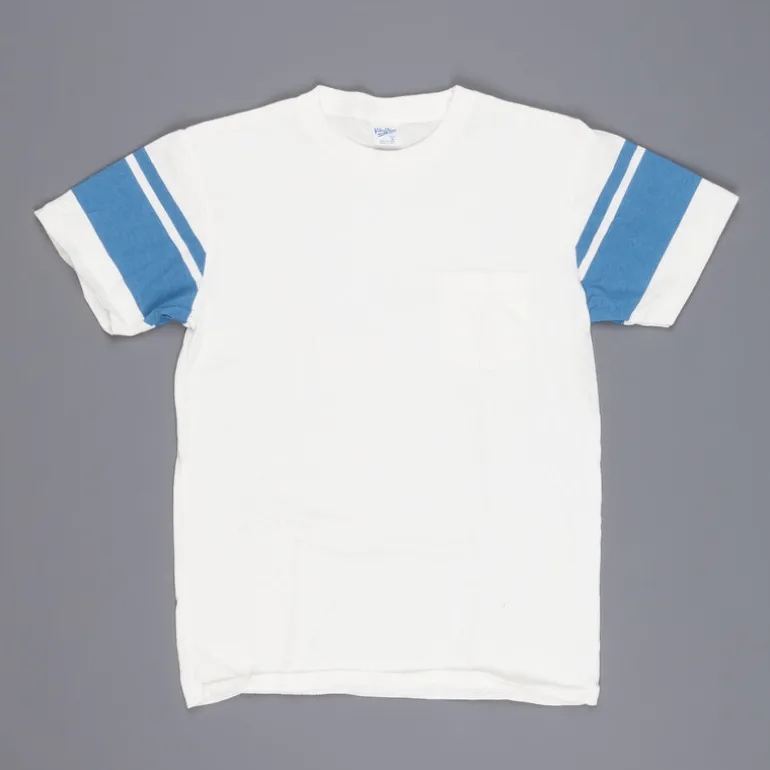 Velva Sheen College arm stripe tee white