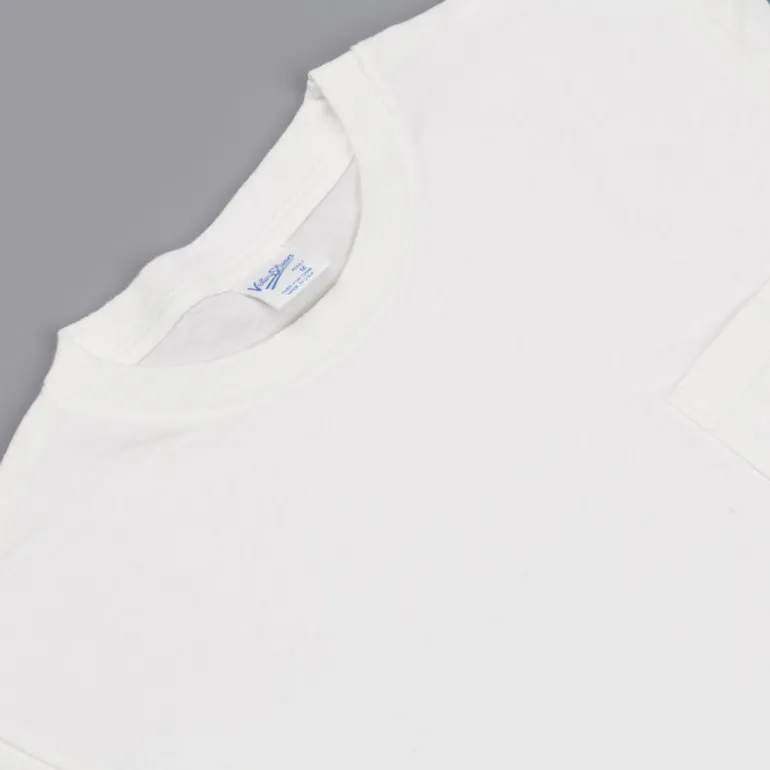 Velva Sheen College arm stripe tee white