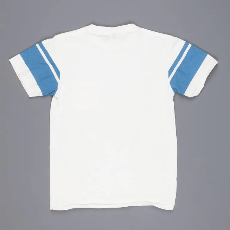 Velva Sheen College arm stripe tee white
