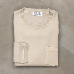 Velva Sheen Heavy oz Pïgment L/S Tee with pocket Grey