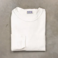 Velva Sheen Heavy oz Pïgment L/S Tee with pocket White