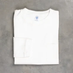 Velva Sheen Longsleeve Pocket Tee White