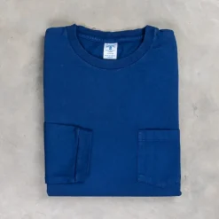 Velva Sheen Longsleeve Pocket Tee Navy