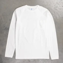 Velva Sheen Longsleeve Pocket Tee White