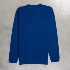 Velva Sheen Longsleeve Pocket Tee Navy