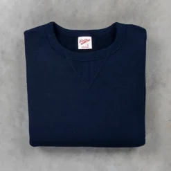 Velva Sheen Loopwheeler Crew Neck Sweat Navy