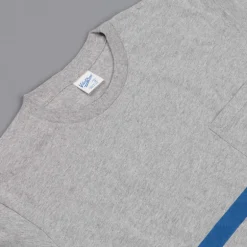 Velva Sheen Narrow wave stripe tee heather grey