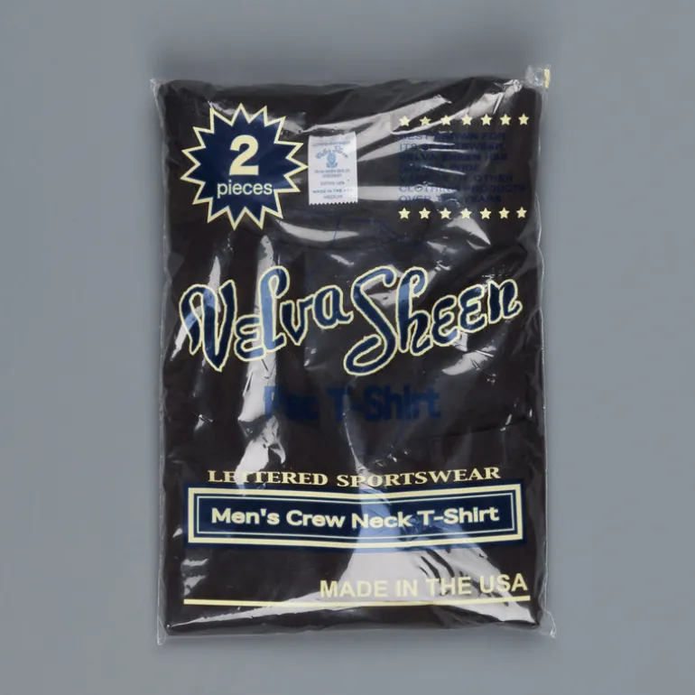 Velva Sheen 2-Pack Pocket Tee's Black