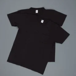 Velva Sheen 2-Pack Pocket Tee's Black