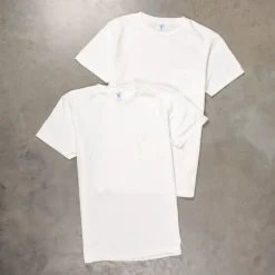 Velva Sheen 2-Pack Pocket Tees White