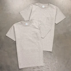 Velva Sheen 2-pack Pocket Tee 2 Grey