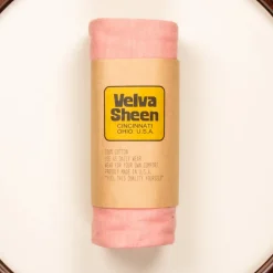 Velva Sheen Roll Tee in Peach