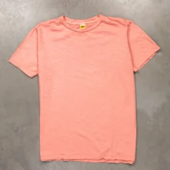 Velva Sheen Roll Tee in Peach