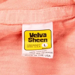 Velva Sheen Roll Tee in Peach