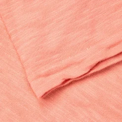 Velva Sheen Roll Tee in Peach