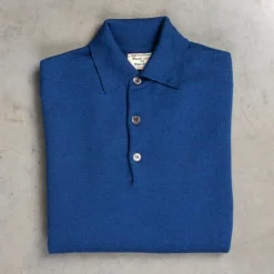 William Lockie Birdseye Solid Merino Wool Polo Dearne