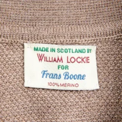 William Lockie Birdseye Solid Merino Wool Polo Taupe