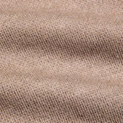 William Lockie Birdseye Solid Merino Wool Polo Taupe