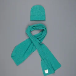 William Lockie Cashmere Ribbed Hat And Scarf Set Paisley