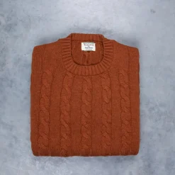 William Lockie Chirnside Cashmere Cable Crew Neck Volkan
