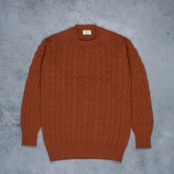 William Lockie Chirnside Cashmere Cable Crew Neck Volkan