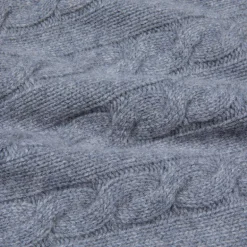 William Lockie Chirnside Cashmere Cable Crew Neck Flannel