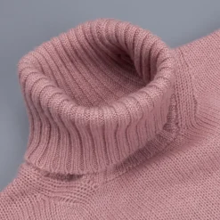 William Lockie Gullan Cashmere Roll Neck Ash