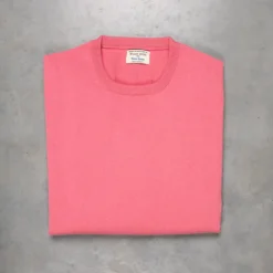 William Lockie Oxton Cashmere Crew Neck Venetian Rose