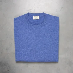 William Lockie Oxton Cashmere Crew Neck Lapis