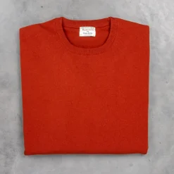 William Lockie Oxton Cashmere Crew Neck Harissa
