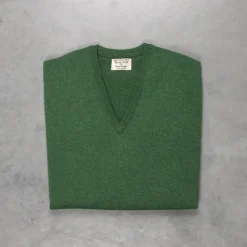 William Lockie Oxton Cashmere V-Neck Serpentine