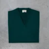 William Lockie Oxton Cashmere V-Neck Holly