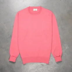 William Lockie Oxton Cashmere Crew Neck Venetian Rose
