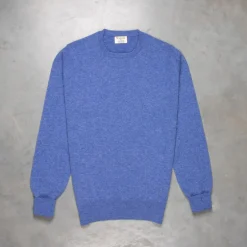 William Lockie Oxton Cashmere Crew Neck Lapis