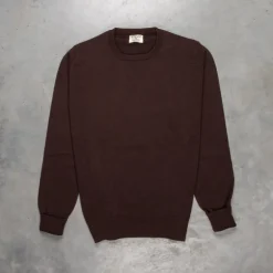 William Lockie Oxton Cashmere Crew Neck Ebony