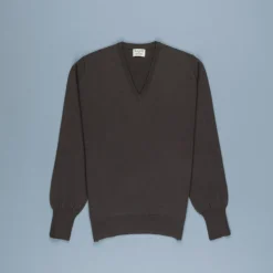 William Lockie Oxton Cashmere V-Neck Scout