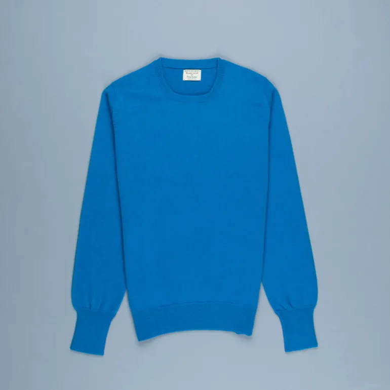 William Lockie Oxton Cashmere Crew Neck Airforce