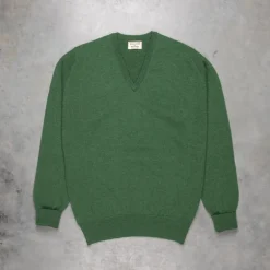 William Lockie Oxton Cashmere V-Neck Serpentine