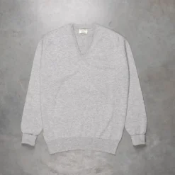William Lockie Oxton Cashmere V-Neck Brume