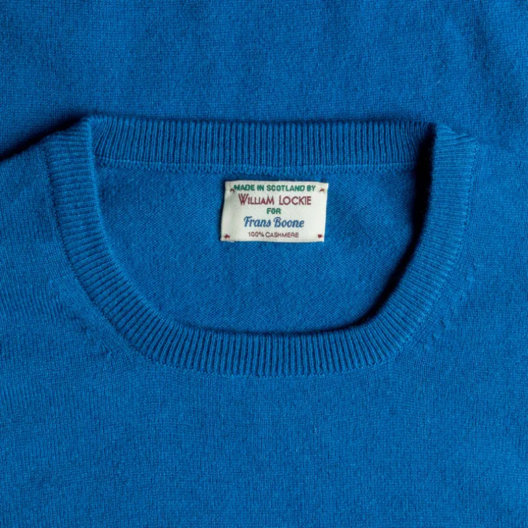 William Lockie Oxton Cashmere Crew Neck Airforce