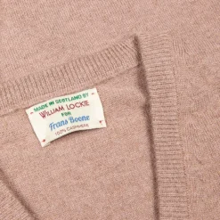 William Lockie Oxton Cashmere V-Neck Dormouse