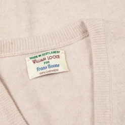 William Lockie Oxton Cashmere V-Neck Swansdown