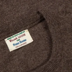 William Lockie Oxton Cashmere Crew Neck Pepperpot