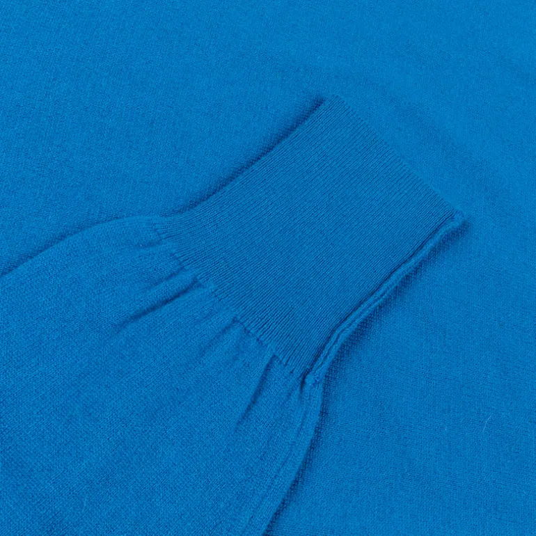 William Lockie Oxton Cashmere Crew Neck Airforce